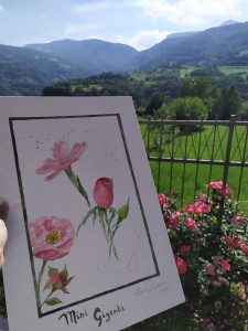 Laboratori di illustrazione botanica con tecnica ad acquerello