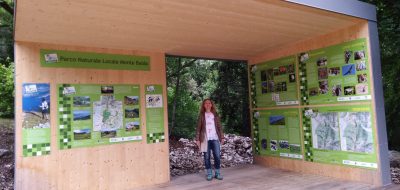 Portale del Parco a Malga Casina